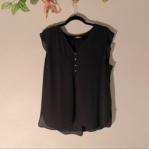 Loft Black Blouse